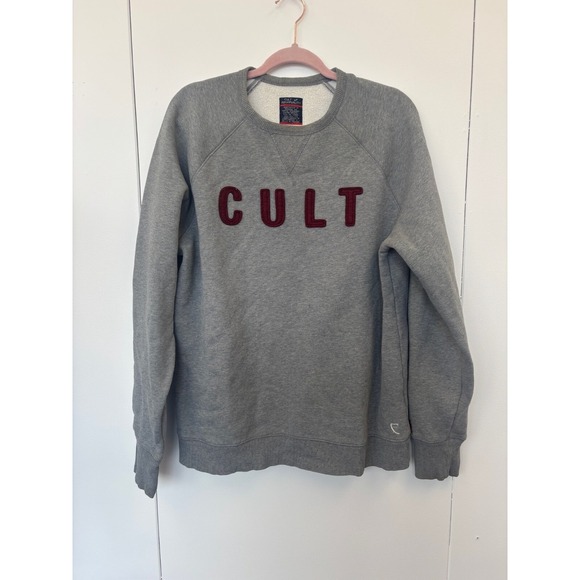 Cult of Individuality Other - Cult of Individuality Sweatshirt Men's L Gray Crewneck Red Spellout‎